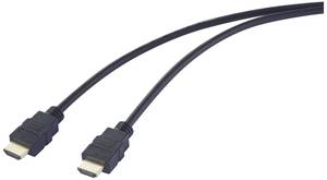 SpeaKa Professional HDMI Cable HDMI-A plug, HDMI-A plug 1.50 m Black SP-12816076 4K UHD HDMI cable