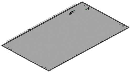 nVent SCHROFF 21130789 19 inch Server rack bottom panel Closed Suitable for (cabinet depths): 1000 mm Grey