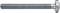 A metal screw with a cylindrical threaded shaft and a flat head, designed for fastening in various construction or mechanical contexts.