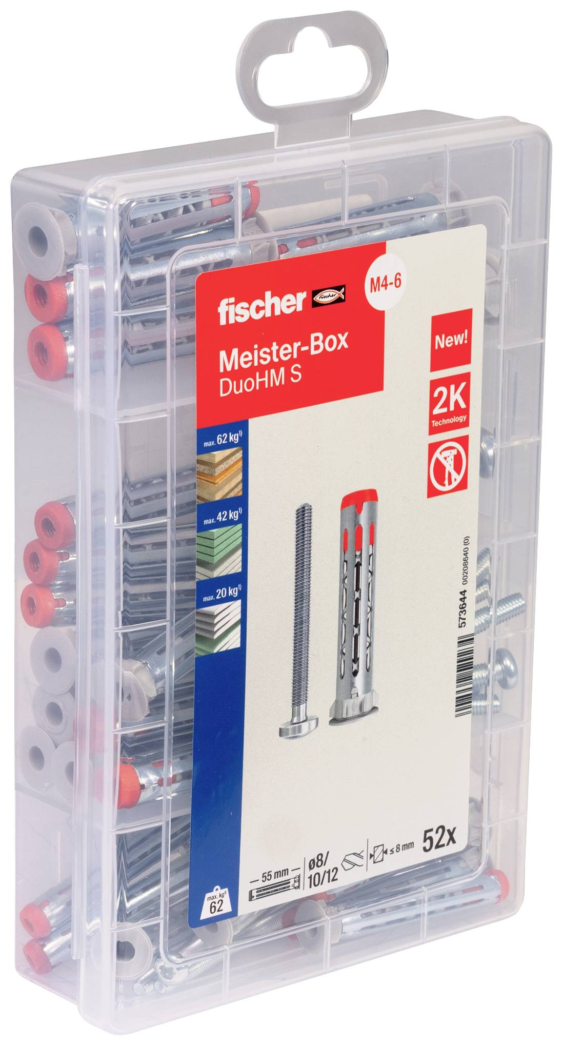 Fischer 573644 MeisterboX DuoHM TX Cavity plug 55 mm 52 pc(s)