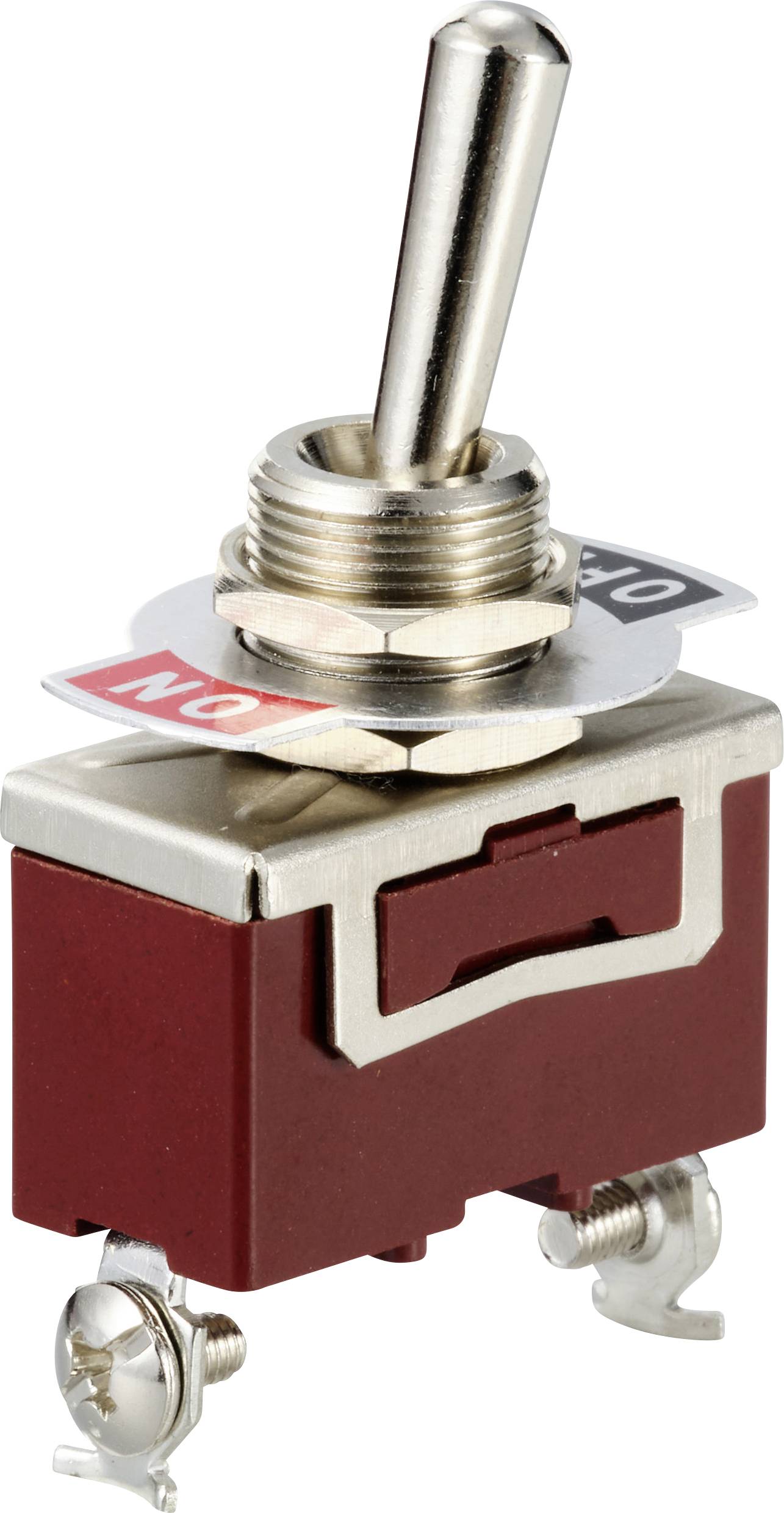 TRU COMPONENTS TC-12819624 Toggle switch 250 V AC 15 A 1 x Off/(On) momentary 1 pc(s)