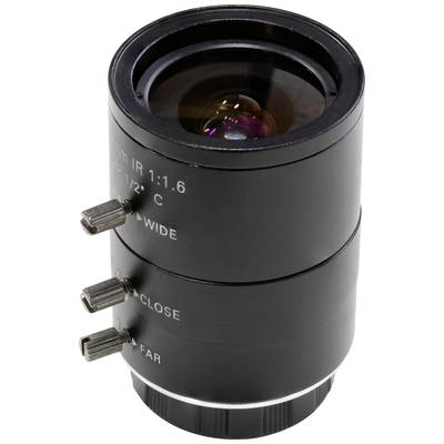 Black camera lens with manual adjustment wheels for 'Wide' and 'Close'. Suitable for precise focus settings in photography.