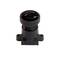 A small, round camera with a wide lens, mounted on a rectangular base, suitable for surveillance or image capture.
