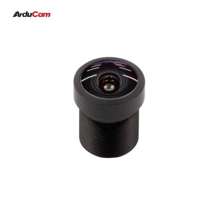 Black ArduCam lens, suitable for Raspberry Pi camera modules, shown on a white background.