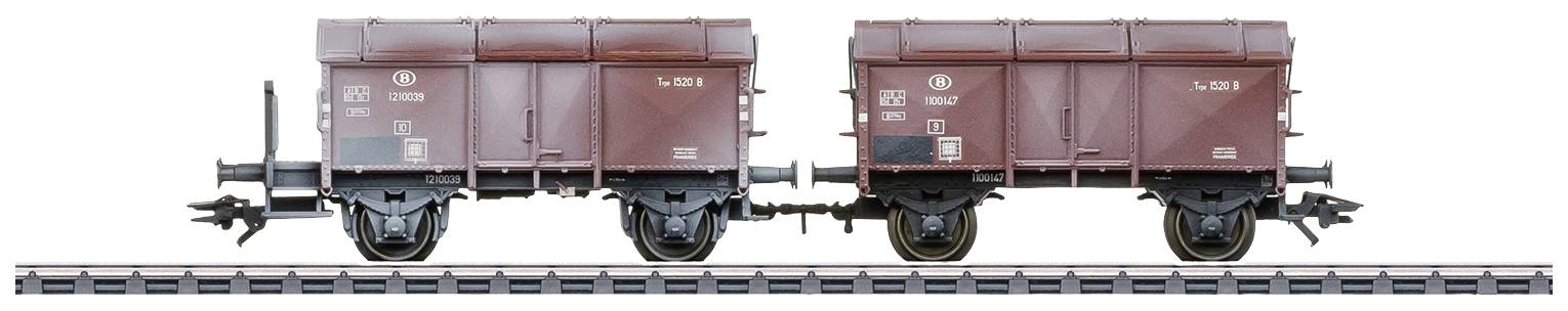 Maerklin 46018 H0 1520-piece set freight wagon type 2 B of SNCB