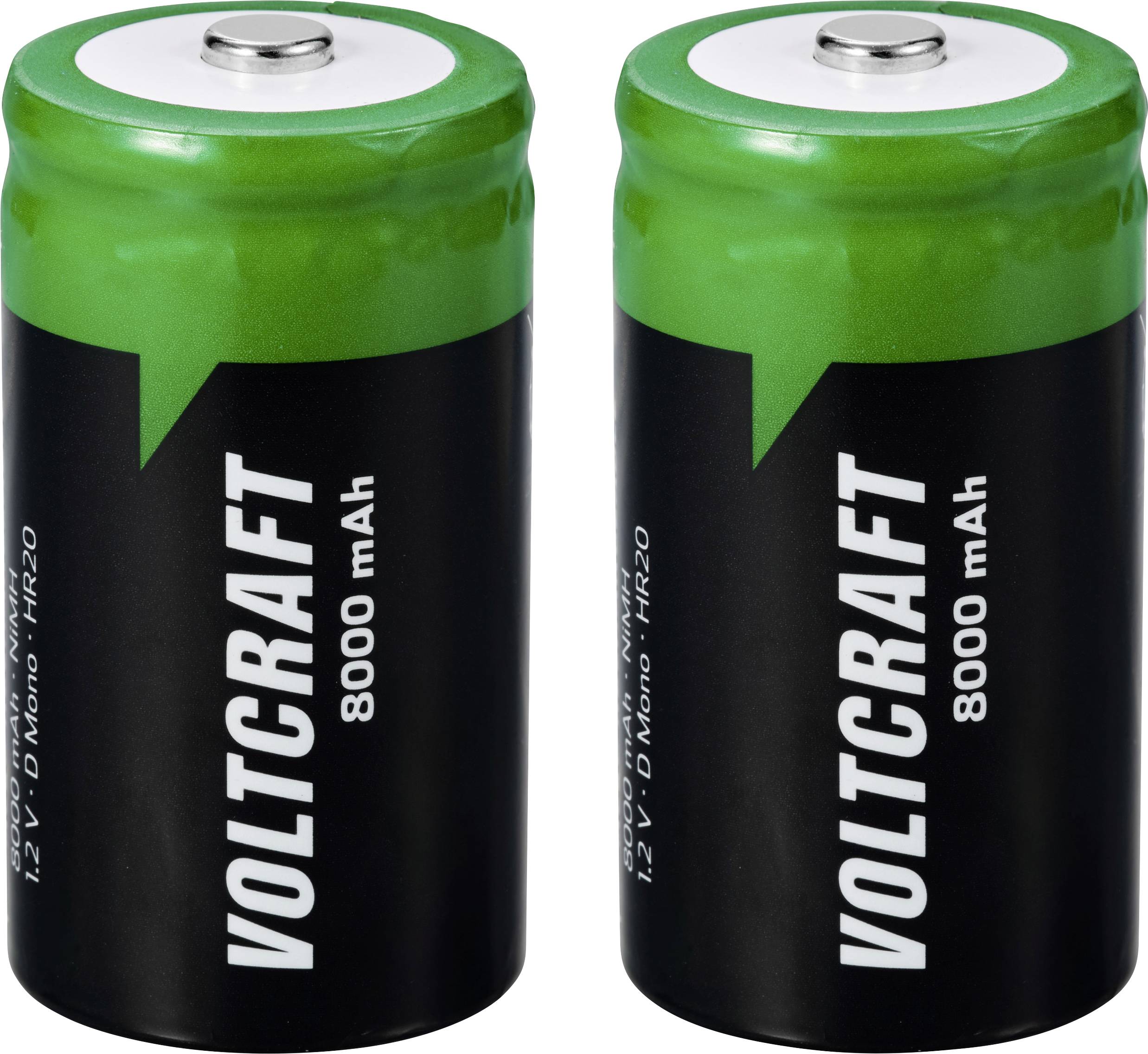 VOLTCRAFT VC-16026035 D battery (rechargeable) NiMH 8000 mAh 1.2 V 2 pc(s)