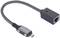 'USB-C to Ethernet Adapter with braided cable, suitable for network connections on devices with USB-C interface.'