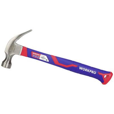 Hammer with blue-red handle, brand WORKPRO.