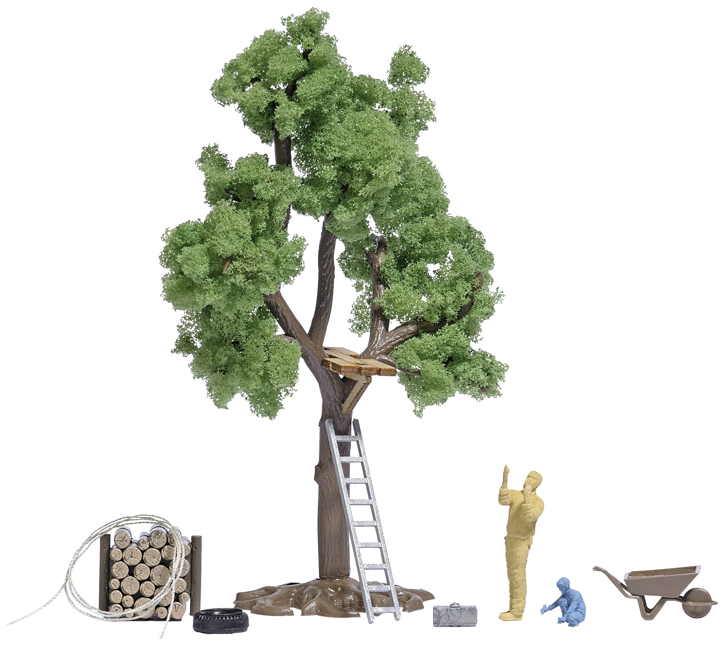 Busch 1834 H0 Tree house under construction