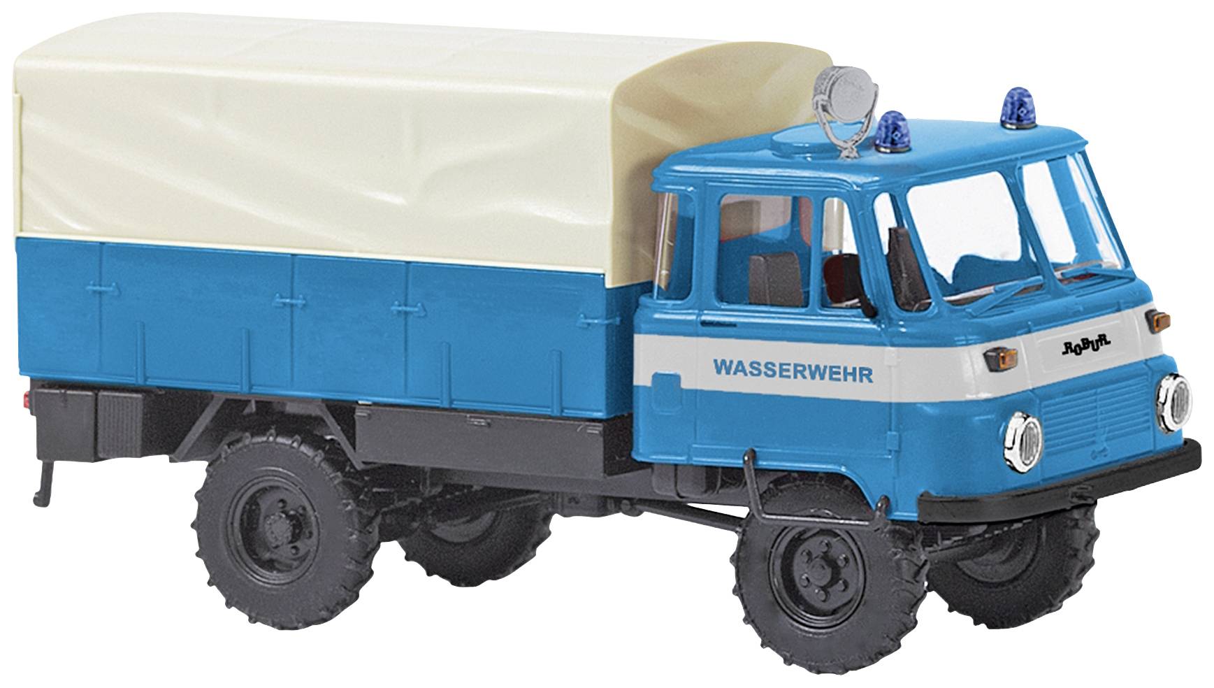 Busch 50252 H0 Police & Emergency Service vehicle Robur LO 2002 A, Water brigade