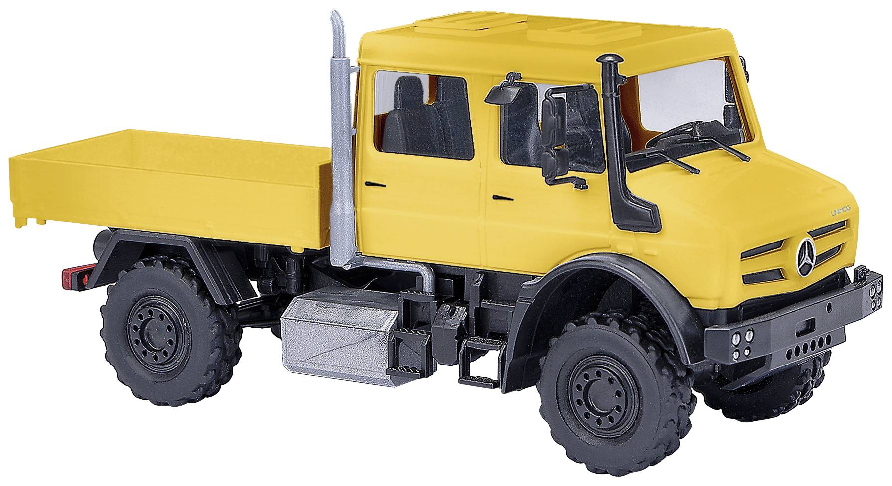 Busch 51080 H0 HGV Mercedes Benz Unimog U 5023, yellow