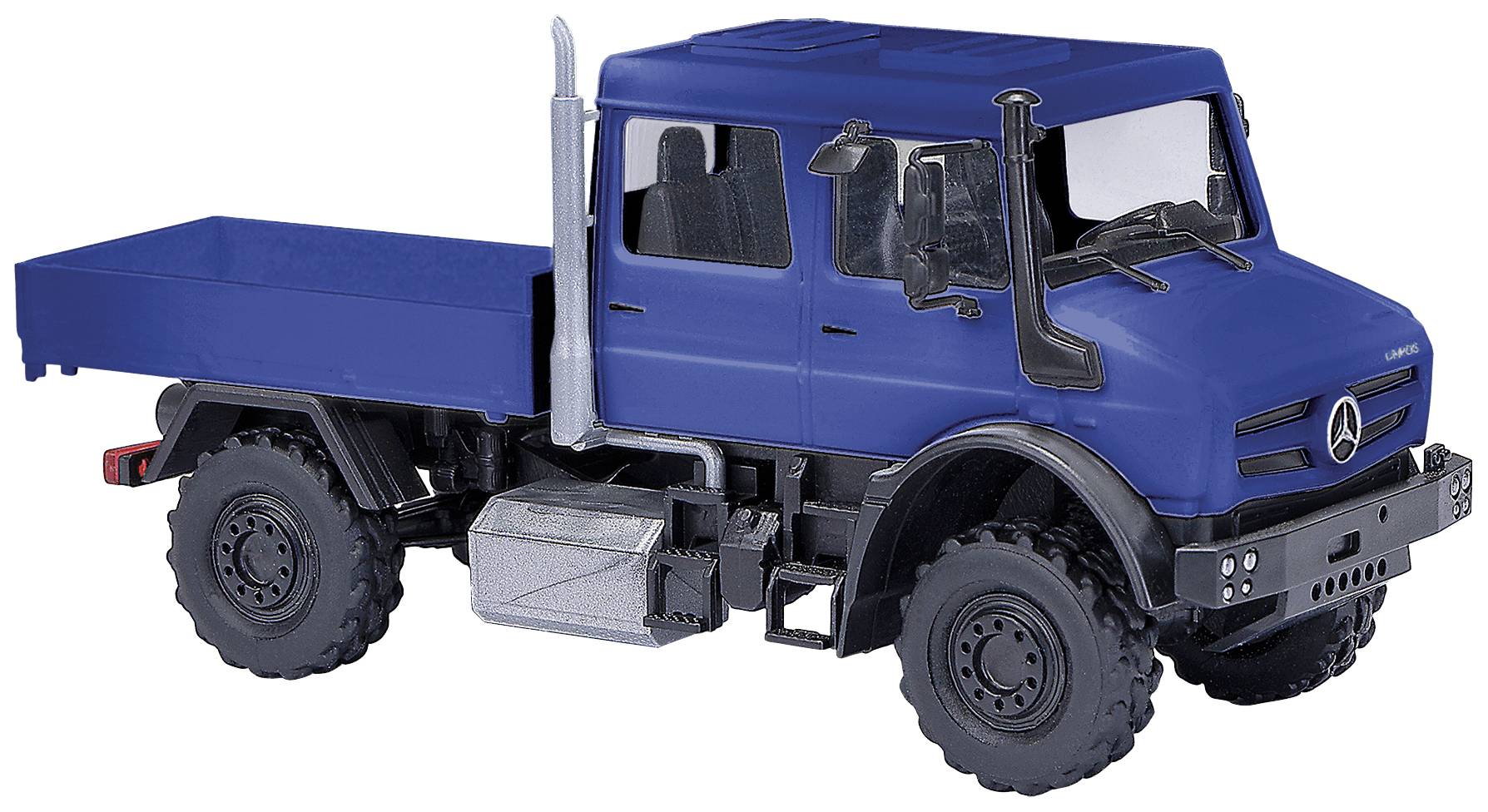 Busch 51082 H0 HGV Mercedes Benz Unimog U 5023, blue