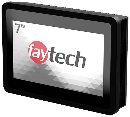 Faytech FT07TMCAPOB Touchscreen EEC: D (A - G) 17.8 cm (7 inch) 1920 x 1080 p 16:9 10 ms HDMI™, DisplayPort, VGA, USB type B, Audio line in IPS LCD