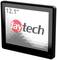 A 12.1-inch screen by faytech displays the logo on a black and white background.