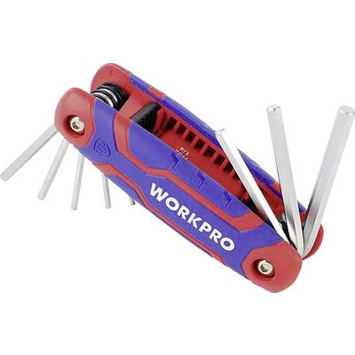 WorkPro Hex head Allen key 1.5 mm, 2.0 mm, 2.5 mm, 3.0 mm, 4.0 mm, 5.0 mm, 6.0 mm, 8.0 mm