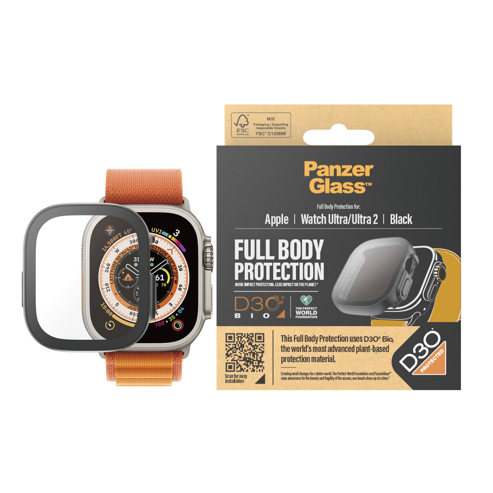 PanzerGlass Sonstiges Wearable-Zubehör Glass screen protector Apple 1 pc(s) Scratch-proof 3691-2