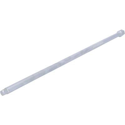 A long, grey metal rod with hexagonal ends, used as an extension for tools.
