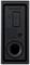 Back of the speaker with bass reflex port, power connection, and control elements.