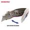Work knife with pivoting blade compartment, spring mechanism and quick opening mechanism. 'WORKPRO' brand name visible.