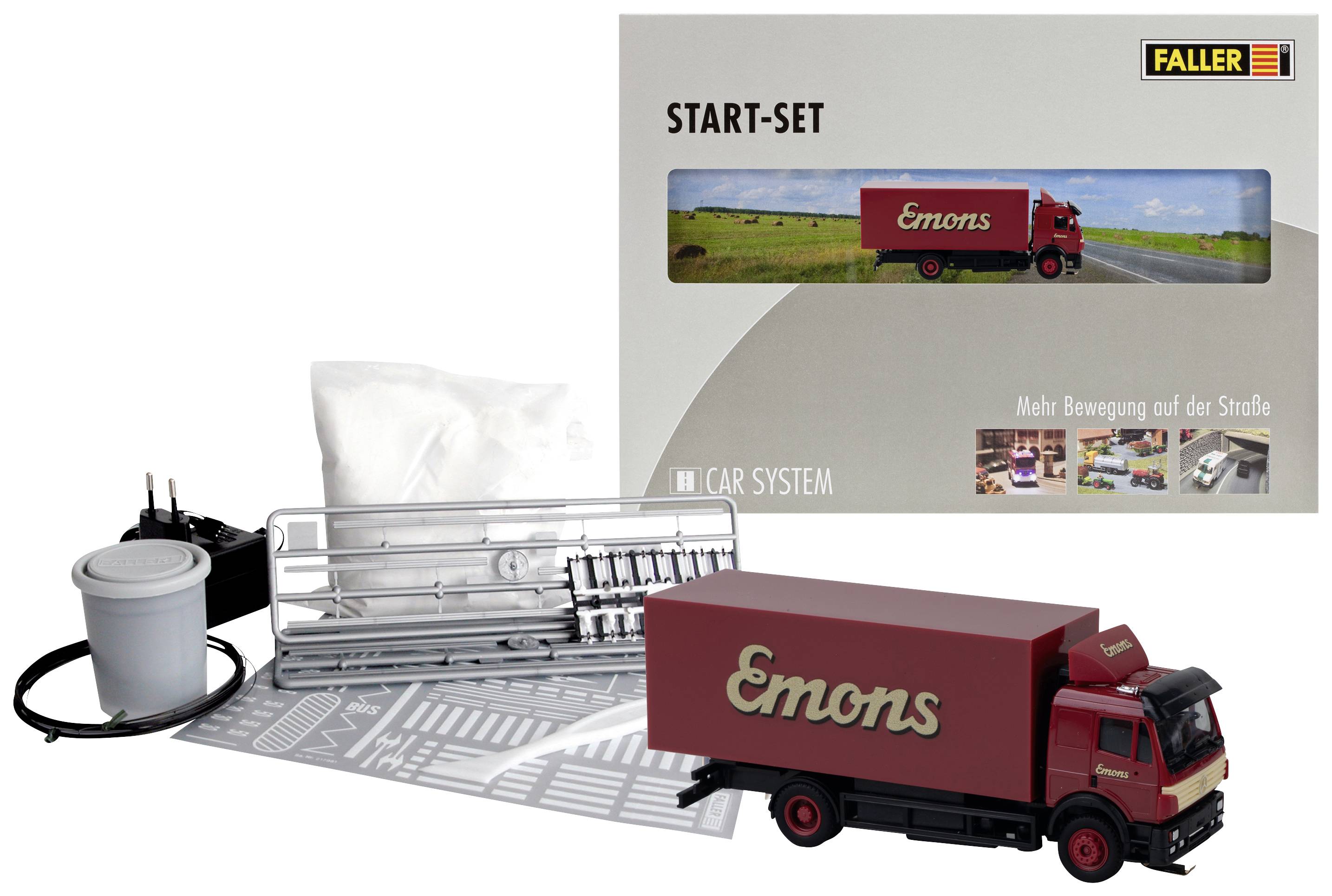 Image of Faller 161487 Start-Set LKW MB SK Emons Car System H0 Vehicle