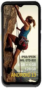 AGM Mobile AGM H6 Lite Smartphone  128 GB 16.7 cm (6.56 inch)  Black Android™ 13 Triple slot