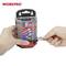 'WORKPRO' blade container, hand holding blade; label shows '1 Blade' and '5 Blades'; storage box for safety blades.