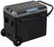 Black mobile cool box with handle and wheels, perfect for outdoor activities. Brand 'TripLock', with blue element visible.