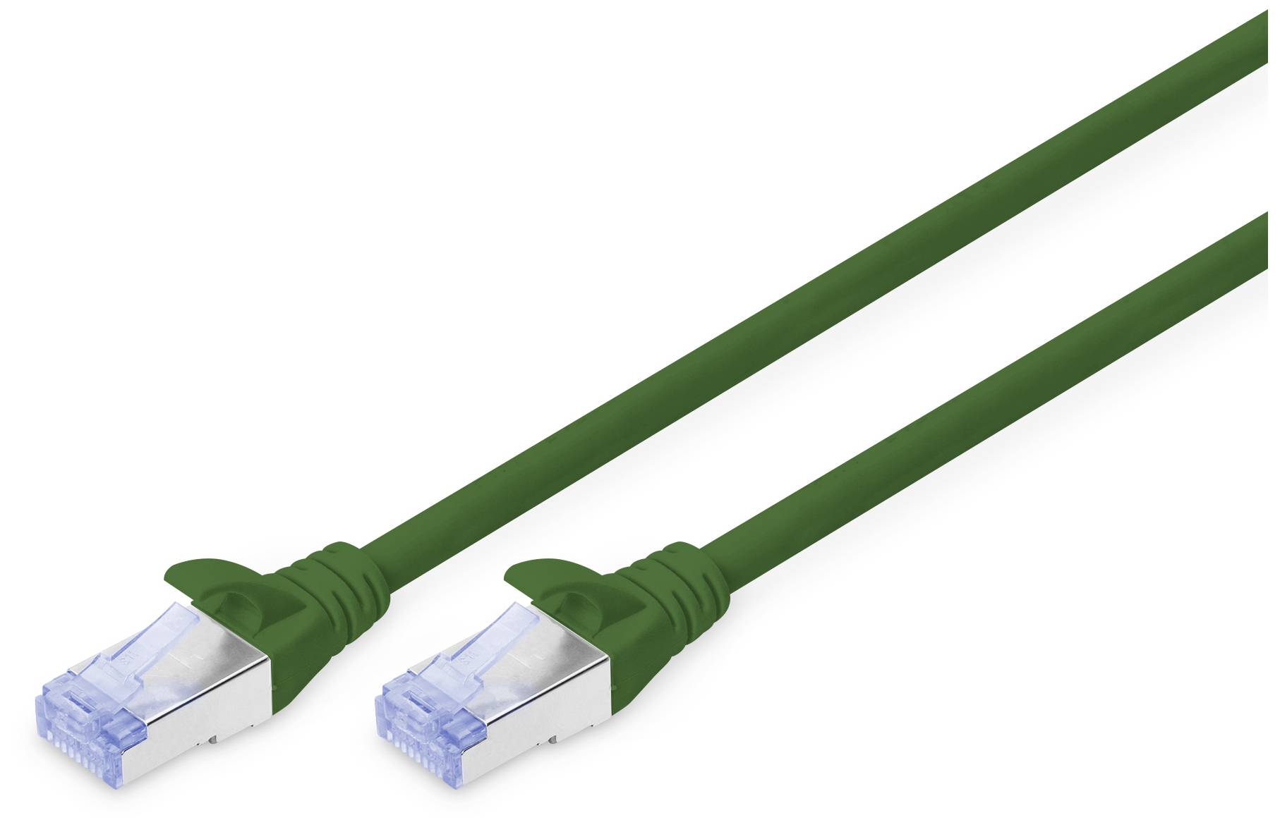 Digitus DK-1532-150/G RJ45 Network cable, patch cable CAT 5e SF/UTP 15 m Green PVC coating, double shielding, multi-core 1 pc(s)