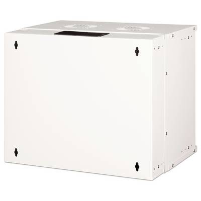 White, rectangular metal box with ventilation slots at the top.
