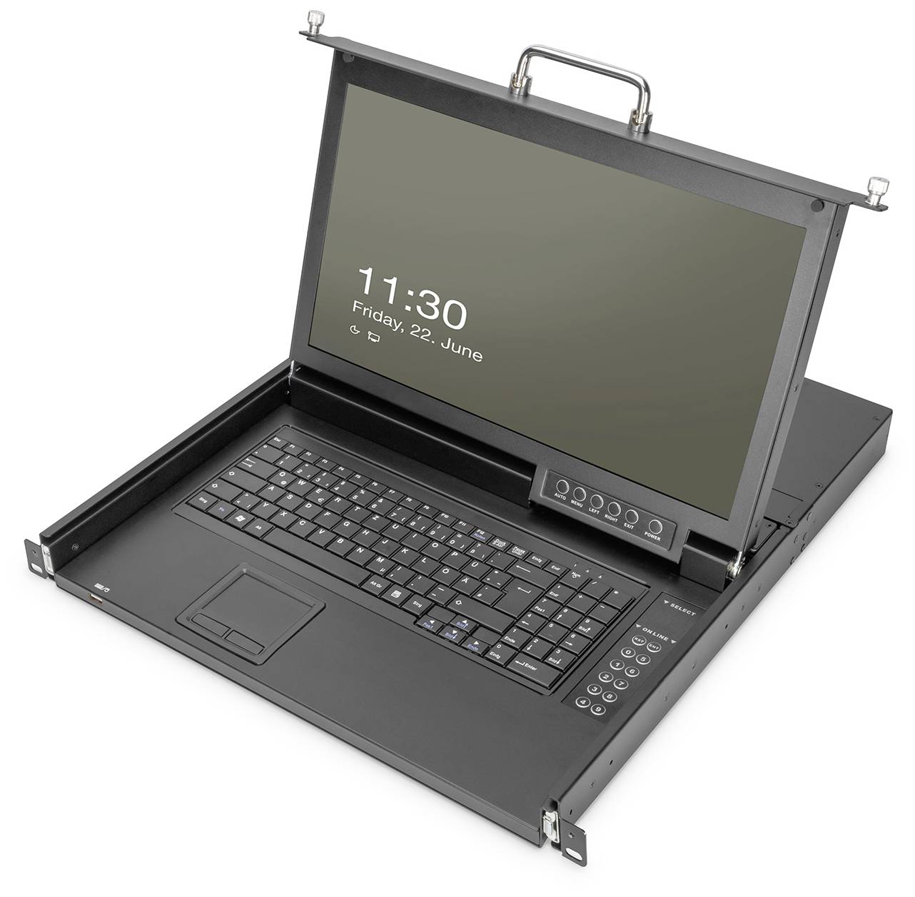Digitus DS-72220-3CH KVM console VGA Mouse, Keyboard 1920 x 1080 Pixel