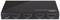 A black HDMI switch with 'LINDY' printed on it, featuring one output and three inputs, suitable for 4K60 video transmission.