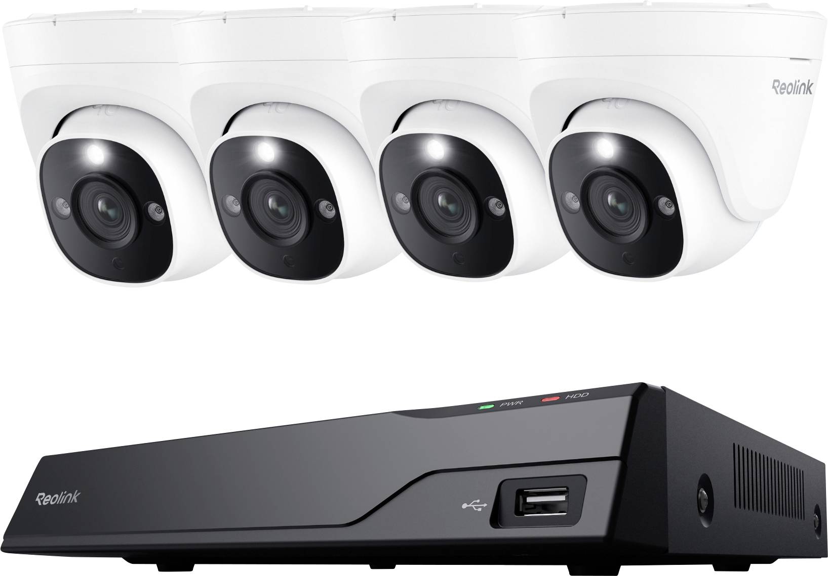 Reolink NVS8-8MD4 LAN IP-CCTV camera set 8-channel incl. 4 cameras 3840 x 2160 p