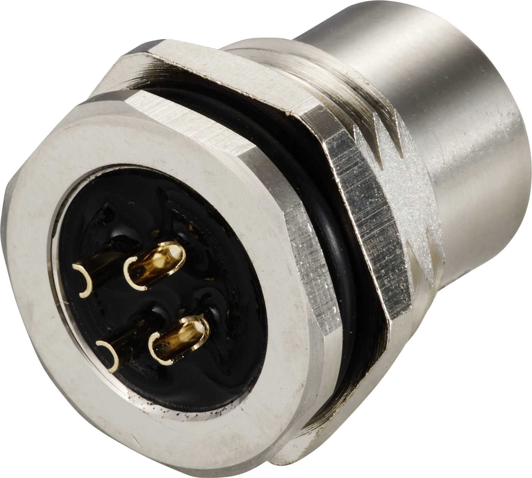 TRU COMPONENTS TC-12833052 Sensor/actuator recess-mount socket M12 Socket, built-in No. of pins (RJ): 4 1 pc(s)