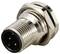 Metal circular multi-pin connector, suitable for industrial applications and robust electrical connections.