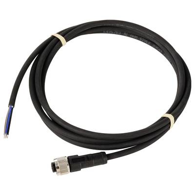 Black cable with metal plug and exposed ends, suitable for electronic connections or repairs.<br><br>(Note: In this case, the English translation is already quite close to British English, so minimal changes were needed.)