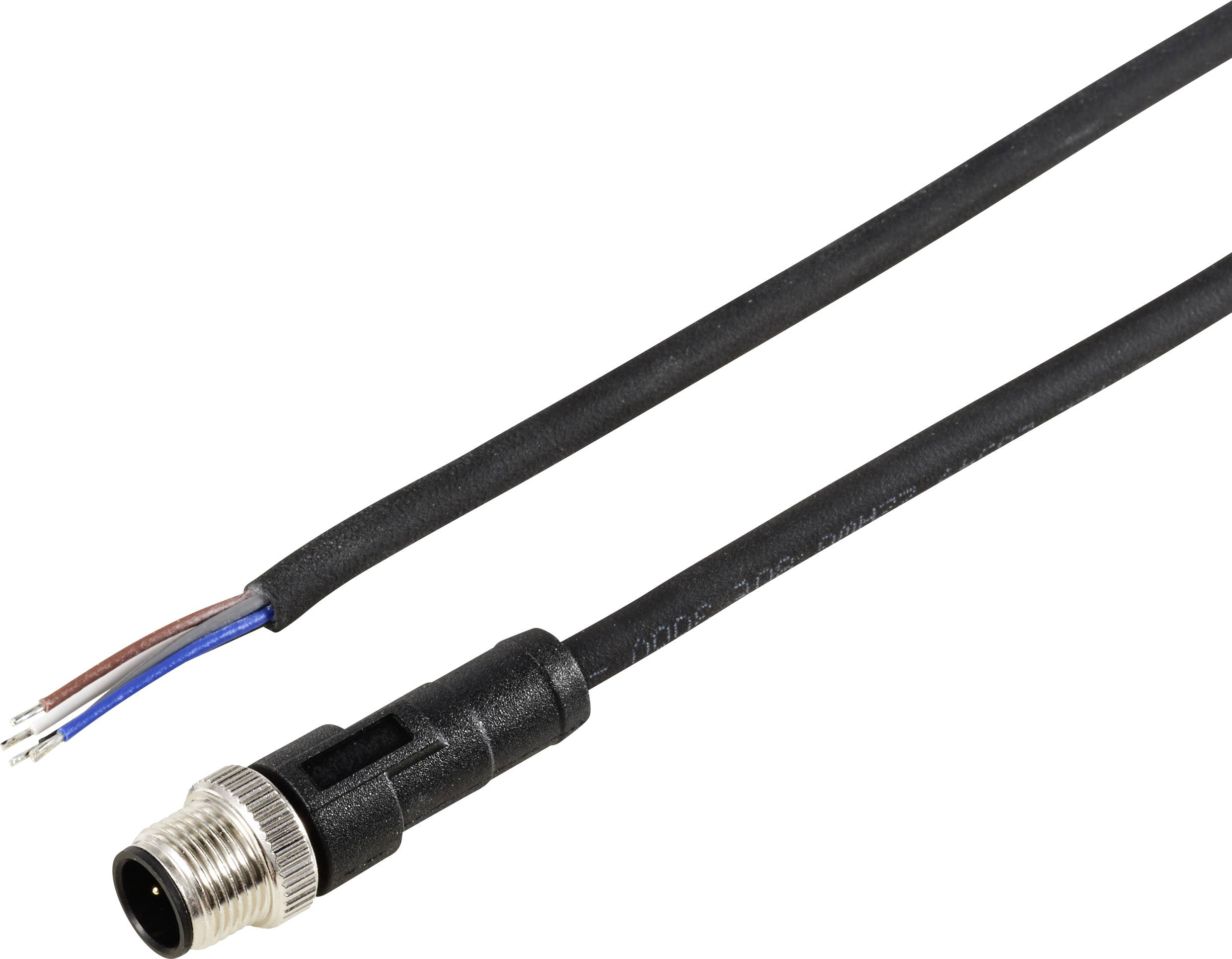 TRU COMPONENTS TC-12833180 Sensor/actuator cable M12 Plug, straight 10 m No. of pins (RJ): 5 1 pc(s)