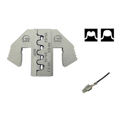 A metal tool with markings 'Dec-25', 'Oct-25', 'Aug-25' and 'L22'. Beside it a small cable with a plug and two logos in the top right.