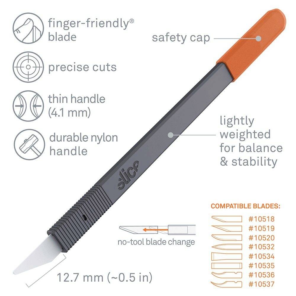 Slice Scalpel 139.5 mm Ceramic, Nylon Black, Orange 1 pc(s)-3