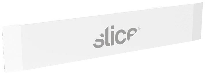 White packaging with the word 'slice' in grey lettering, pictured diagonally from the side.