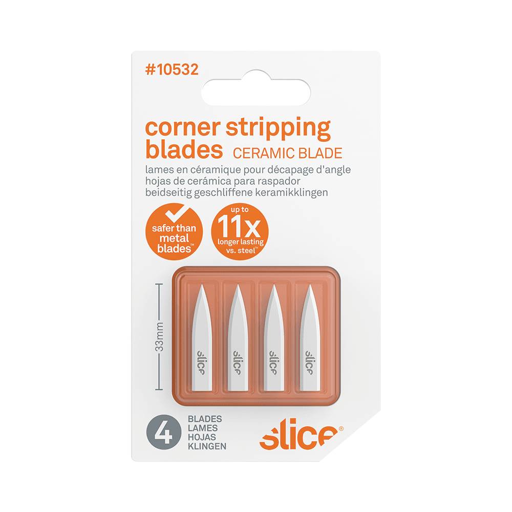 Slice 10532 Ceramic spare blades, multi-purpose blade, doll-shaped 4 pc(s)-4
