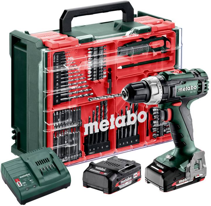 Metabo SB 18 L Set -Cordless impact driver incl. spare battery, incl. charger, incl. case, incl. accessories, brushless