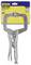 Metal locking pliers by the brand "Irwin Vise-Grip" on a yellow packaging.