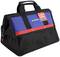 A black and blue tool bag with red accents, brand 'WORKPRO', fitted with a label.