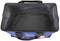Large, empty tool bag with black handles and distinctive blue outer material, viewed from above.