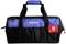 Black and blue tool bag with red details and multiple external pockets. 'WORKPRO' brand name on the blue surface.