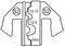 'Illustration of a tool part with inscriptions. Circular markings with "S2" on the left and right. In the centre "12-10", "12-6" and "AWG".'