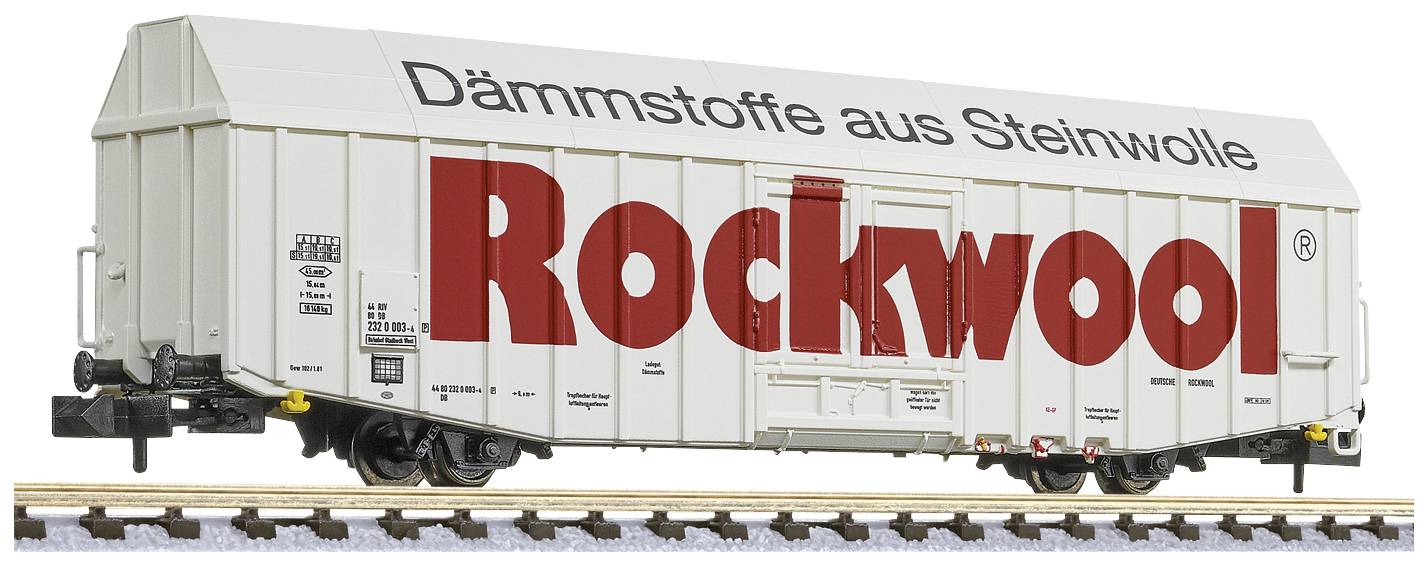 Liliput L265814 N Large goods wagon Hbbks Rockwool of the DB