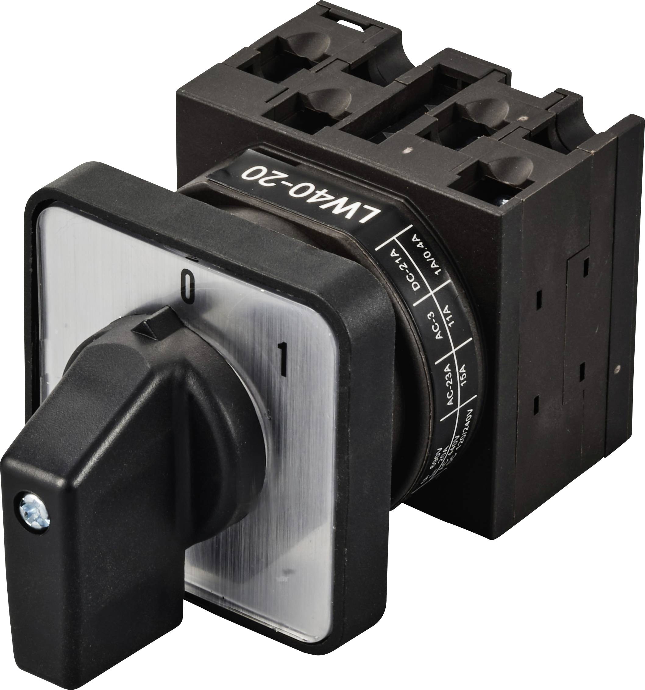 TRU COMPONENTS TC-LW40-20 C04/2A48I Limit switch 20 A 690 V 1 x 45 ° Black, Grey 1 pc(s)