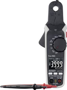 VOLTCRAFT VC513 80A Clamp meter Resolution 1 mA CAT III 600 V;Display (counts): 4000 Highly precise for direct current, charging current
