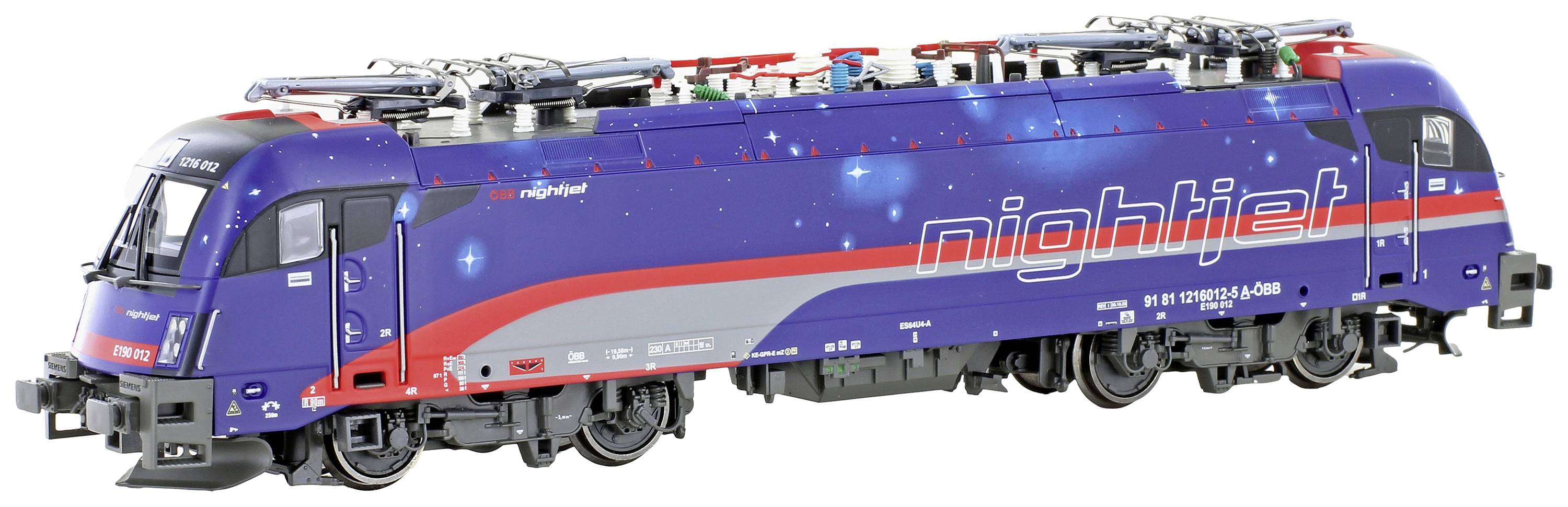 Image of Jaegerndorfer JC29350 H0 E-Loc Rh 1216 012 Taurus Nightjet of OeBB
